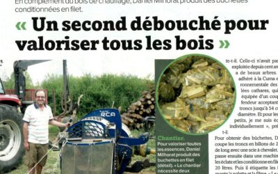 Article dans France Agricole – le bois de chauffage un complément de revenu pour l’agriculteur