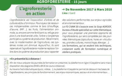 Un nouveau cycle de formations à l’agroforesterie dans le Gard